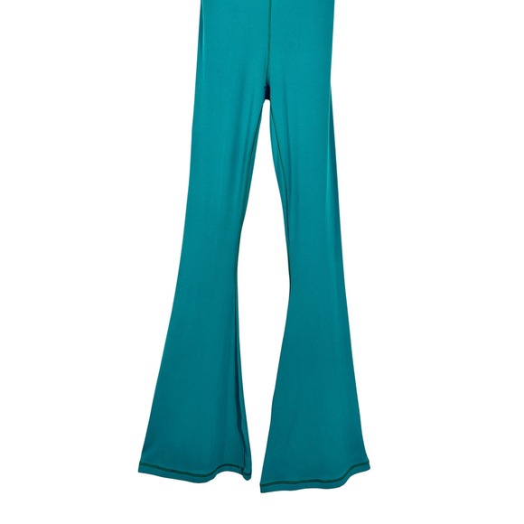 OFFLINE by Aerie Real Me Xtra Green Flare Jumpsuit XS One Piece Workout Yoga - Picture 5 of 10